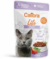 Calibra Calibra Cat Life Pouch Adult cu Vitel in Sos, 85 g