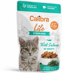 Calibra Calibra Cat Life Pouch Sterilised cu Somon in Sos, 85 g
