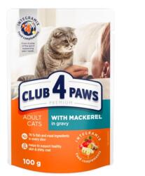 CLUB 4 PAWS Plic Club 4 Paws Pisici Adulte cu Macrou in sos, 100 g