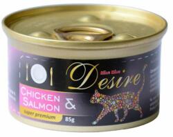 MIAU MIAU Conserva Desire Pui File si Somon, 85 g