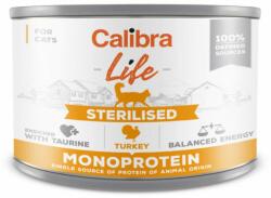 Calibra Conserva Calibra Cat Life Adult Sterilised cu Curcan, 200 g