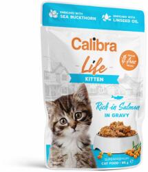 Calibra Calibra Cat Life Pouch Kitten cu Somon in Sos, 85 g