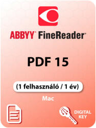 ABBYY FineReader PDF 15 (1 felhasználó / 1 év) (Mac) (Elektronikus licenc)