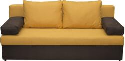 Kring Odense kanapé, 185x82x80cm, fekvőfelület 185x133 cm, barna / sárga színű