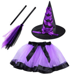 Inlea4Fun Costum de vrăjitoare Inlea4Fun - mov (JO-ZA4806 FI) Costum bal mascat copii