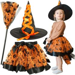 Inlea4Fun Costum de vrăjitoare - portocaliu (IA-KX4431) Costum bal mascat copii