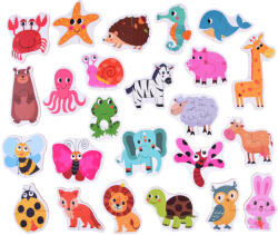 Inlea4Fun Puzzle colorat - 24 de animale - Inlea4Fun ANIMALS PUZZLE (JO-ZA4749)