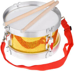 Inlea4Fun Tobă de jucărie pentru copii - IN0159 ZO - roșu/galben (JO-IN0159 ZO) Instrument muzical de jucarie