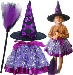 Inlea4Fun Costum de vrăjitoare - mov (IA-KX4431_1) Costum bal mascat copii