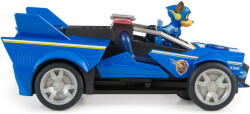 Spin Master Spin Master Paw Patrol: The Mighty Movie, Chase's Deluxe Superhero Rocket Vehicle, Toy Vehicle (Blue/Black, Includes Chase Figure) (6067497) Papusa