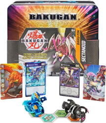 Spin Master Spin Master Bakugan Baku-Tin Toy Figure (Premium Storage Box with Exclusive Darkus Sectanoid Bakugan and Additional Mystery Bakugan) (6062756) Papusa