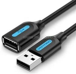 Vention USB-A 2.0/M -> USB-A 2.0/F hosszabbító, PVC 5m kábel (fekete) (CBIBJ) (CBIBJ)