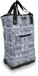Verdani VD103 gurulós táska, bevásárlókocsi, fekete-fehér
