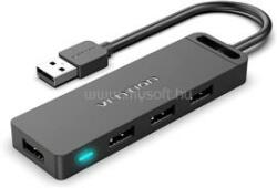 Vention USB 2.0 táppal, 4-Portos 0, 5m, Hub (fekete) (CHMBD) (CHMBD)