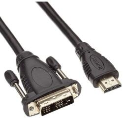 PremiumCord Cablu HDMI - DVI-D (18+1), dubluecranat, conectori auriti, 10m, PremiumCord kphdmd10 (kphdmd10)