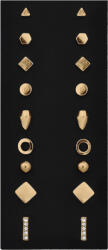 Troli Aranyozott minimalista fülbevalók - bedugós Gold (9 pár) - vivantis