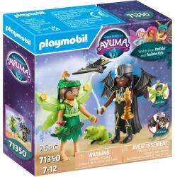 Playmobil Set Figurine PLAYMOBIL Ayuma Zana Padurii Si Zana Liliecilor 7 Ani+ Negru/Verde (71350)
