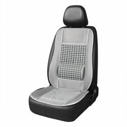 AMIO Husa scaun auto cu bile de masaj si suport lombar, dimensiuni 110 x 46 cm, culoare Gri (AVX-AM03643) - kalki