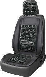 AMIO Husa scaun auto cu bile de masaj, suport lombar si tetiera, dimensiuni 125 x 52 cm, culoare Neagra (AVX-AM03646) - kalki