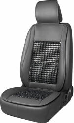 AMIO Husa scaun auto cu bile de masaj, suport lombar si tetiera, dimensiuni 147 x 68 cm, culoare Neagra (AVX-AM03649) - kalki