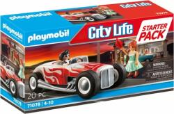 Playmobil Set Figurine PLAYMOBIL City Life Pachet Pornire Hot Rod 4 Ani+ Multicolor (71078) Figurina