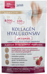 INTERHERB Kollagén Hyaluronsav Intense italpor eperkrém ízű 300 g