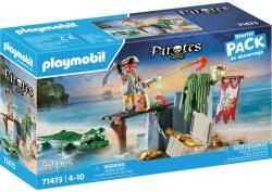 Playmobil Set Figurine PLAYMOBIL Pirat Vanatoare De Comori Aligator 4 Ani+ Multicolor (71473) Figurina