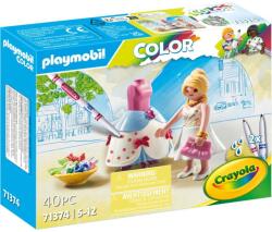 Playmobil Set Figurine PLAYMOBIL Color Designer Moda Markere Incluse 5 Ani+ Multicolor (71374) Figurina