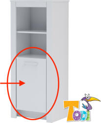 Todi ajtó White Bunny keskeny nyitott polcos szekrényhez - babycenter-online