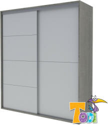  Todi gardróbszekrény Cube2 200cm széles - babycenter-online