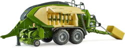 BRUDER Krone Big Pack 1290HDP VC, model vehicle (green, with 2 square bales) (02033) Figurina
