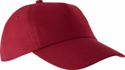 K-UP Uniszex sapka K-UP KP034 First - 5 panel Cap -Egy méret, Red