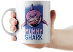 Partikellékek Mommy Shark - cápás anyák napi bögre