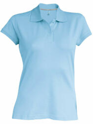 Kariban Női galléros póló Kariban KA242 Ladies' Short-Sleeved polo Shirt -3XL, Sky Blue