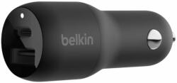 Belkin BoostCharge Dual Car Charger with PPS 37W Black (CCB004btBK)