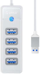 ORICO Hub USB Orico USB la 4x USB 3.0, 5 Gbps, 0, 15 m (alb) (6941788820692)