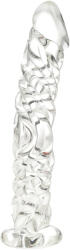 Guilty Toys Dildo Twist, Sticla Premium, Transparent, 15 cm, Guilty Toys Dildo