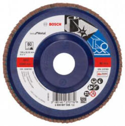 Bosch Disc de slefuire evantai BOSCH X571 pentru metal , D 125 mm; G 60, versiunea dreapta , plastic (2 608 607 339)