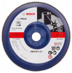 Bosch Disc de slefuire evantai BOSCH X571 pentru metal , D 180 mm; G 60, versiunea dreapta , plastic (2 608 607 343)