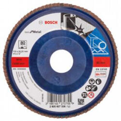 Bosch Disc de slefuire evantai BOSCH X571 pentru metal , D 115 mm; G 80, drept (2 608 607 336)