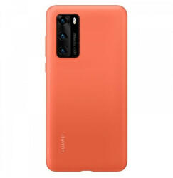 Huawei P40, Szilikon tok, narancs, gyári - mobilkozpont