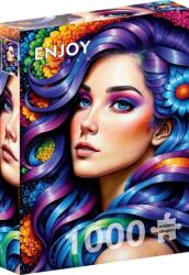 Enjoy 1000 db-os puzzle - Rainbow Flower Portrait (2172) (2172)