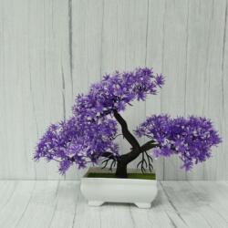 Bonsai decorativ artificial in ghiveci, Mov, 29 cm, MCT-18K211M (ESELL-D-WH-IF-MCT-18K211M)