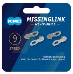 KMC Missing Link lánc patentszem, 9s, 2 pár