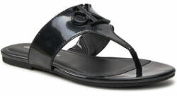 Calvin Klein Jeans Flip flop Flat Sandal Slide Toepost Mg Met YW0YW01342 Negru