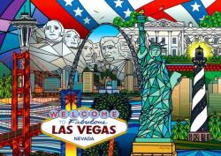 Enjoy 1937 - American Landmarks Collage - 1000 db-os puzzle (1937)