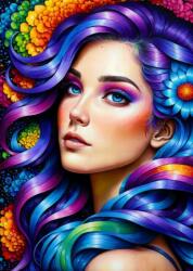 Enjoy 2172 - Rainbow Flower Portrait - 1000 db-os puzzle (2172)