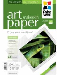 ColorWay Fotopapier - A4 / 230g - lesklý, textúra hadia koža, 10 ks v balení