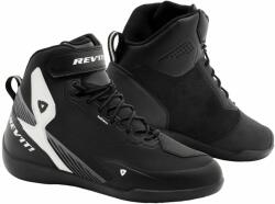 Rev'it! Shoes G-Force 2 H2O Black/White 43 Cizme de motocicletă (FBR105-1600-43)