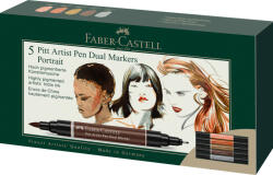 Faber-Castell Pitt artist pen dual marker set 5 buc portret faber-castell (FC162009)